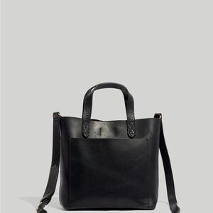 Madewell Small Transport Crossbody in Black Leather